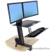 Ergotron Sit-Stand Dual Monitors Height Adjustable Workstation